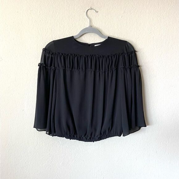 Alice+Olivia Black Blouse Size XS - Picture 5 of 9